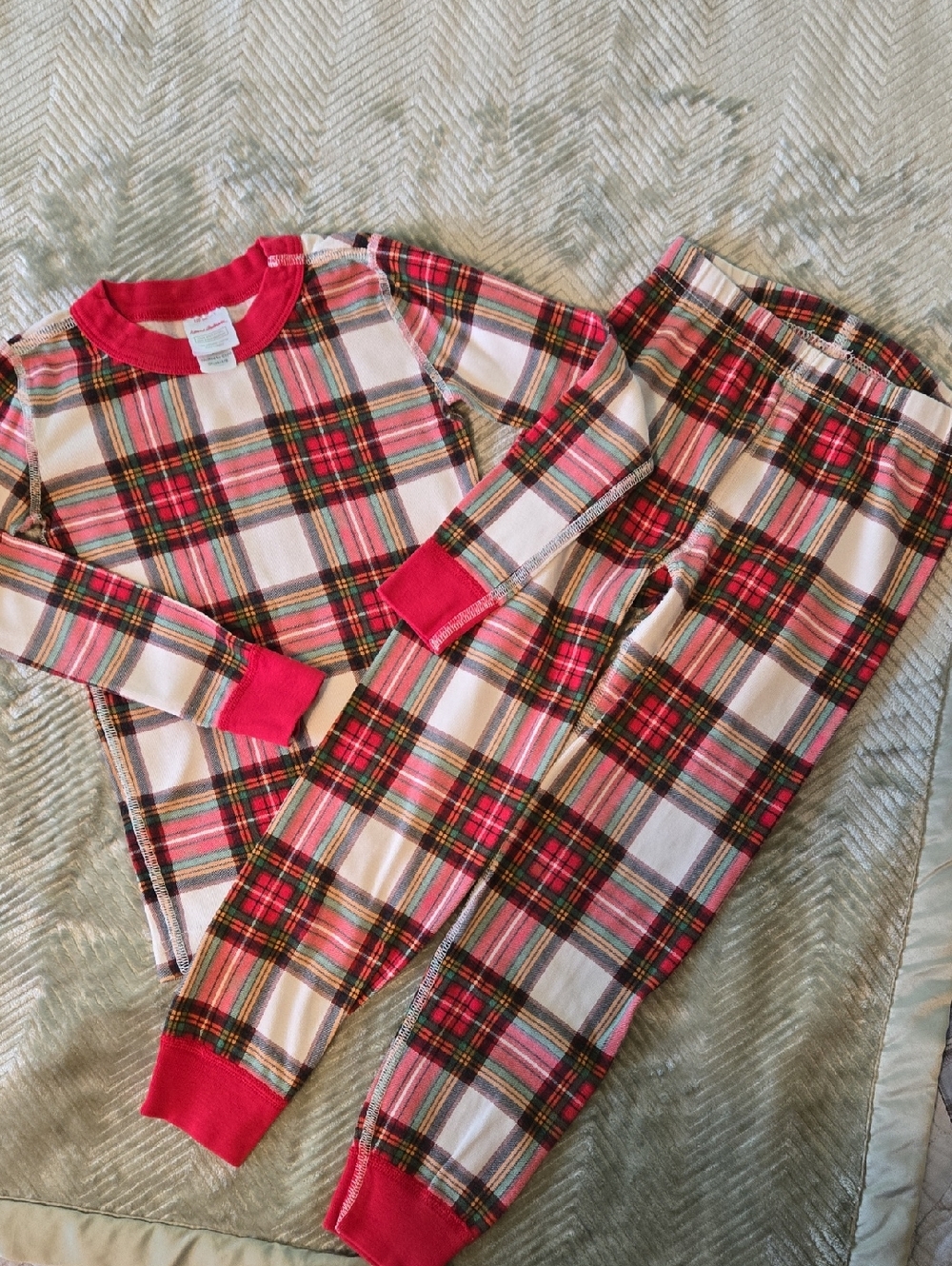 Hanna Anderssen Kids Red Plaid Pajama Set